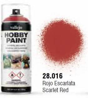VALLEJO: AEROSOL SCARLET RED 400ML