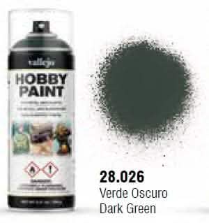 VALLEJO: AEROSOL DARK GREEN 400ML