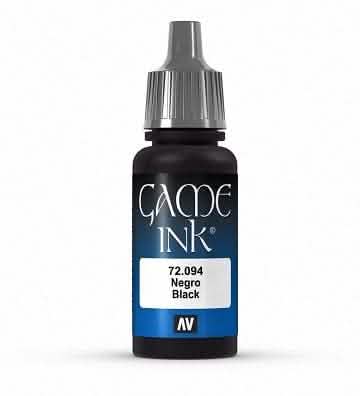 VALLEJO: GAME COLOR BLACK INK 17ML