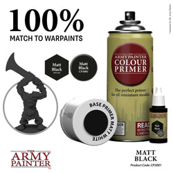 THE ARMY PAINTER COLOUR PRIMER: MATTE BLACK SPRAY