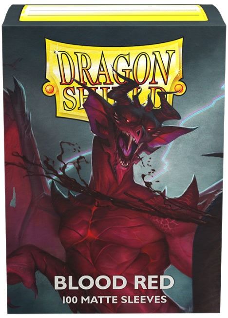 DRAGON SHIELD SLEEVES MATTE BLOOD RED 100CT