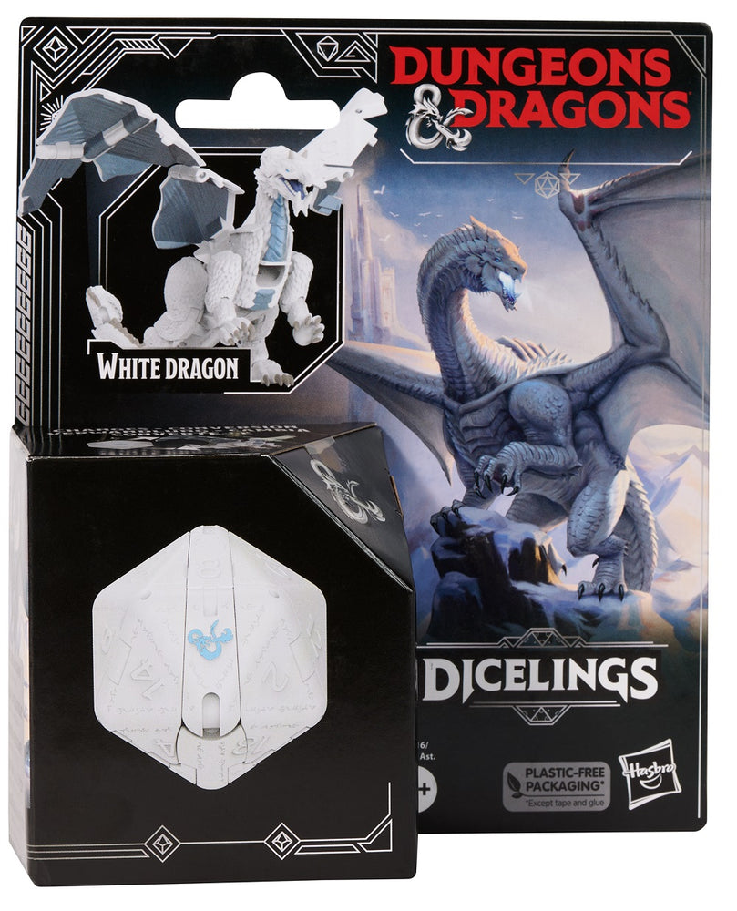 DND DICELINGS WHITE DRAGON