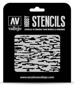 VALLEJO: STENCILS - CAMOUFLAGES - PIXELATED MODERN CAMO