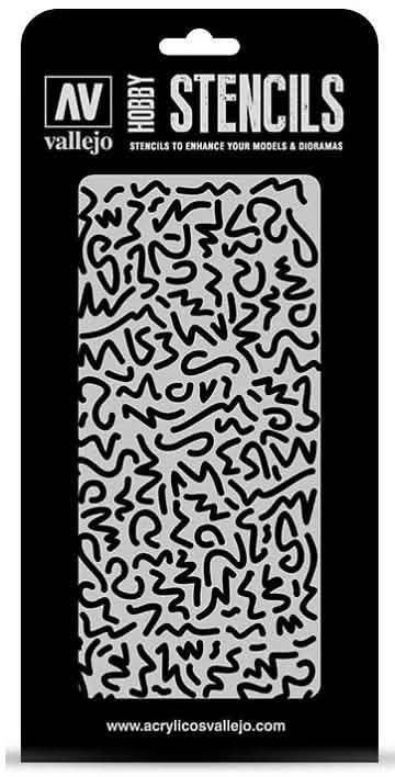 VALLEJO: HOBBY STENCIL LUFTWAFFE WWII SHINGLE CAMO