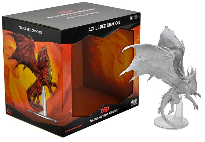 DND UNPAINTED MINIS ADULT RED DRAGON