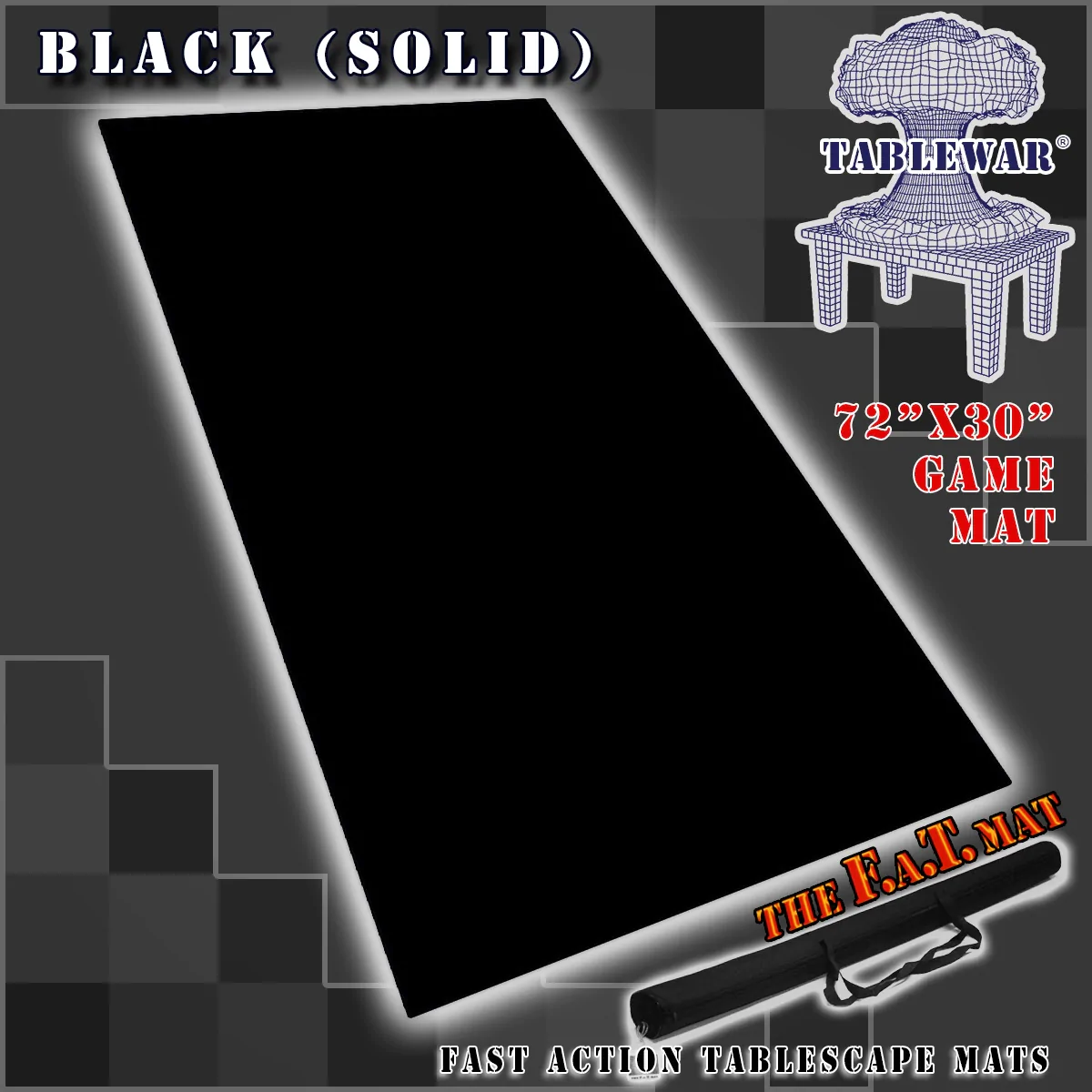 F.A.T. MATS: SOLID BLACK 72