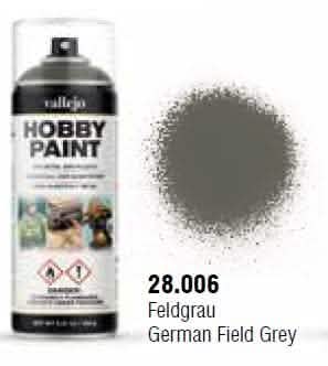 VALLEJO: AEROSOL GERMAN FIELD GREY 400ML