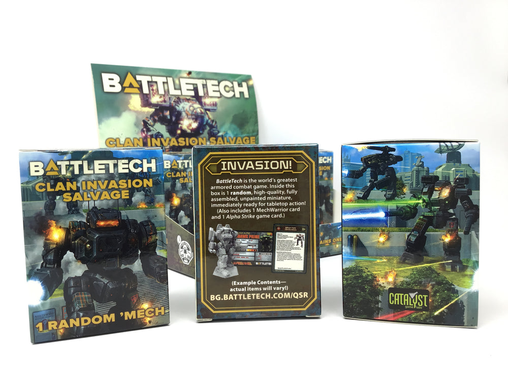 BATTLETECH CLAN INVASION SALVAGE 9CT BOX ASST