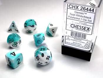 GEMINI 7-DIE SET TEAL-WHITE/BLACK