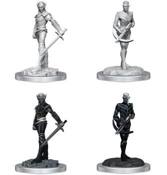 DND UNPAINTED MINIS WV18 DROW FIGHTERS