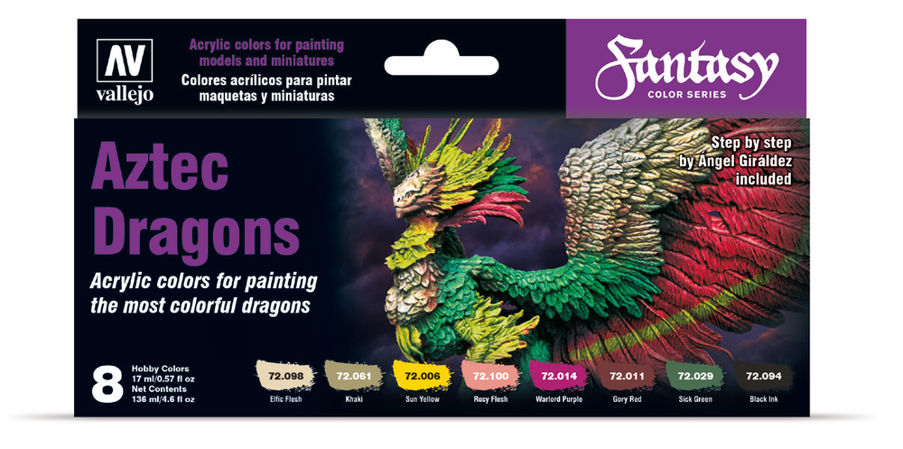 VALLEJO: FANTASY COLOR SERIES AZTEC DRAGONS