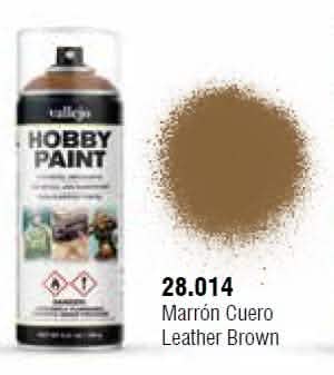 VALLEJO: AEROSOL LEATHER BROWN 400ML
