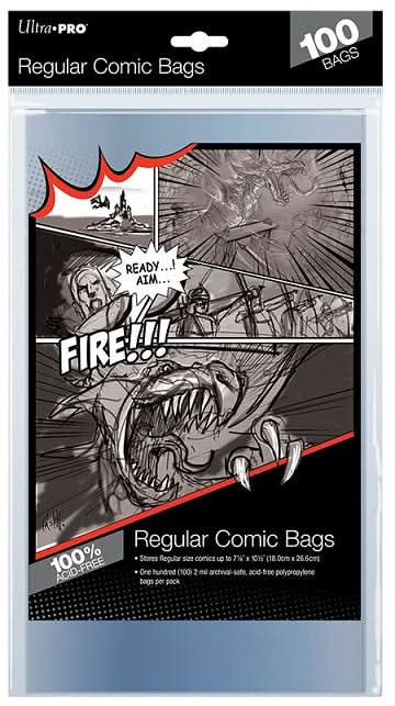 UP COMIC REGULAR BAG 100CT 7 1/8