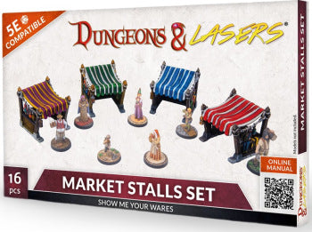 DUNGEONS AND LASERS MARKET STALLS SET