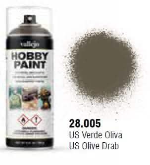 VALLEJO: AEROSOL US OLIVE DRAB 400ML