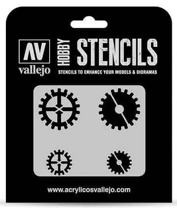 VALLEJO: HOBBY STENCIL GEAR MARKINGS