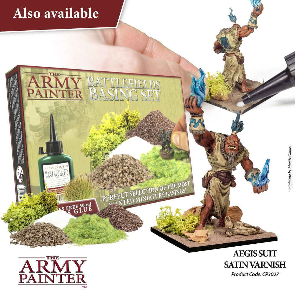 THE ARMY PAINTER COLOUR PRIMER: AEGIS SUIT SATIN VARNISH SPRAY