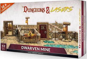 DUNGEONS AND LASERS DWARVEN MINE HALF-HEIGHT WALLS