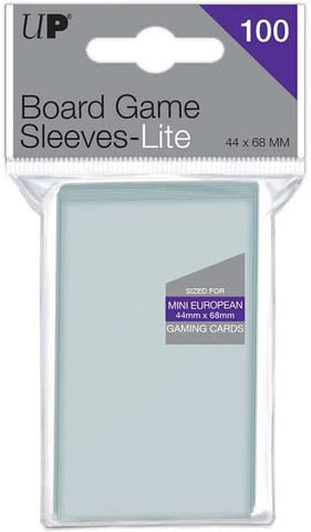 UP BG LITE SLEEVES MINI EUROPEAN 44MMX68MM 100CT