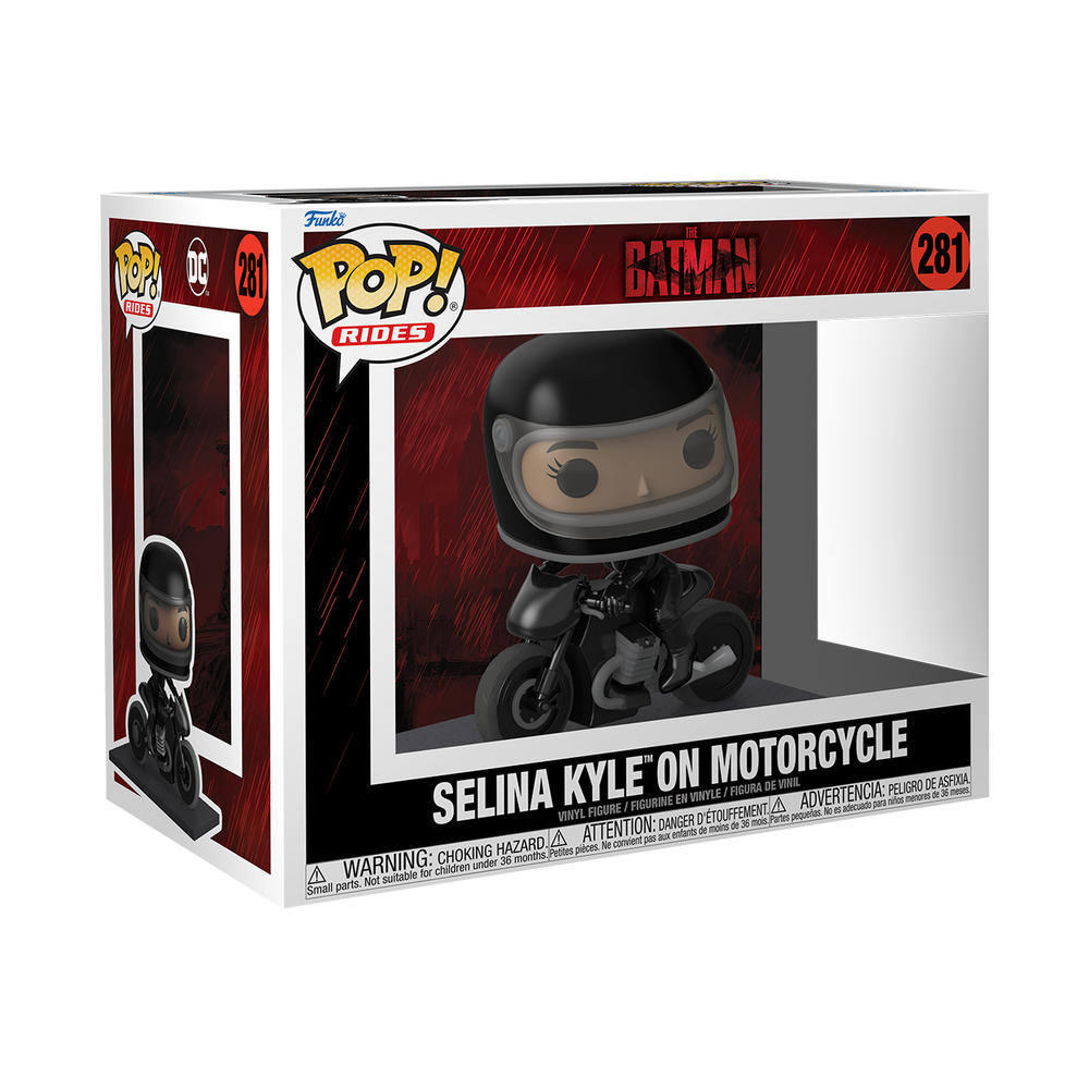 POP! RIDES: DLX THE BATMAN - SELINA W/ MOTORCYCLE