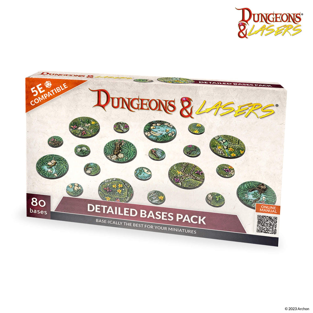 DUNGEONS AND LASERS DETAILED BASES PACK