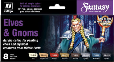 VALLEJO: FANTASY COLOR SERIES ELVES AND GNOMES