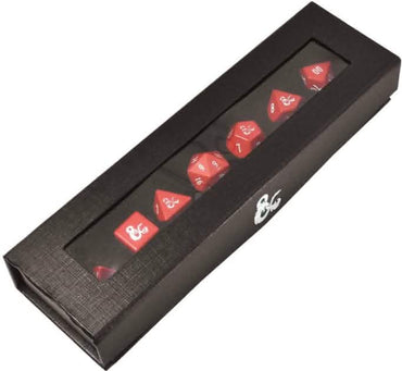 UP DICE HEAVY METAL DND 7-DIE SET RED/WHITE