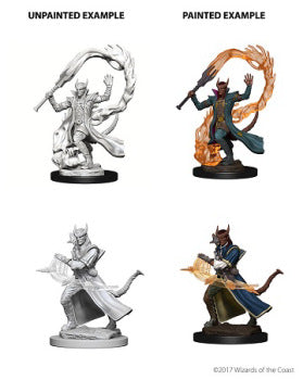 DND UNPAINTED MINIS WV4 TIEFLING MALE SORCERER