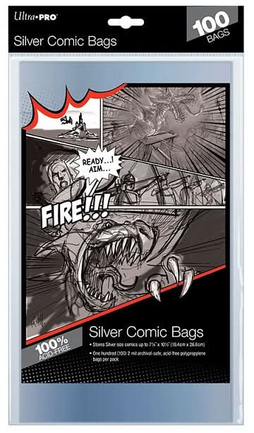 UP COMIC SILVER BAG 100CT 7.25